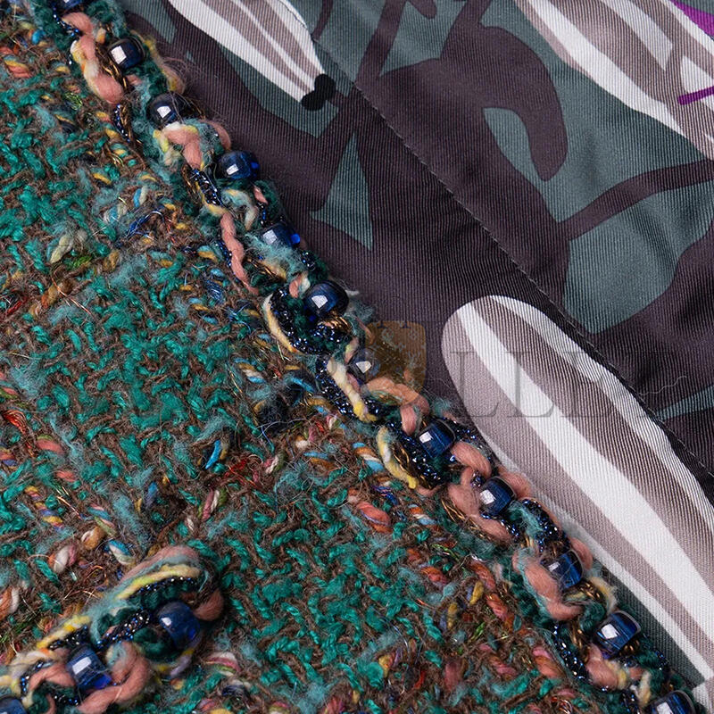 CHANEL GREEN TWEED JACKET P75152